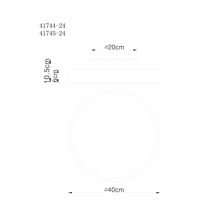 Globo - Plafonier LED reglabil, LED/24W/230V 3000-6000K cu telecomandă