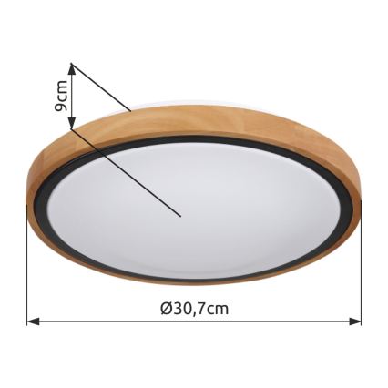 Globo - Plafonier LED LED/12W/230V 307 mm 3000/4500/6000K