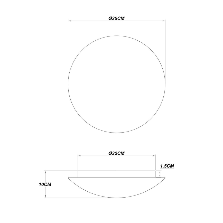 Globo - Plafonieră LED LED/24W/230V 3000K Ø 35 cm