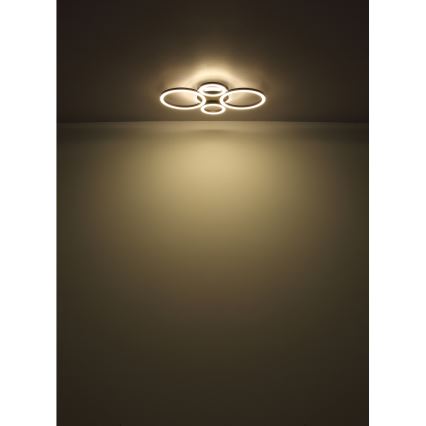 Globo - Plafonieră LED 40W/230V 2700/4500/6500K, dim. 35,5x53 cm, neagră