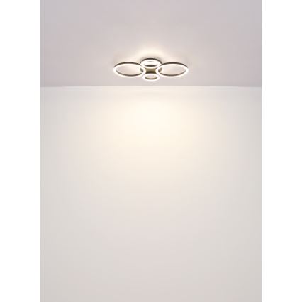 Globo - Plafonieră LED 40W/230V 2700/4500/6500K, dim. 35,5x53 cm, neagră