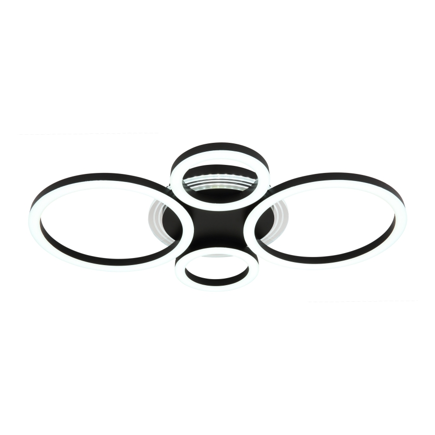 Globo - Plafonieră LED 40W/230V 2700/4500/6500K, dim. 35,5x53 cm, neagră