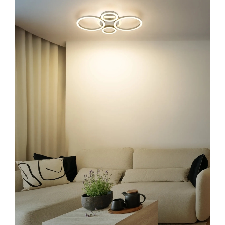 Globo - Plafonieră LED/40W/230V 2700/4500/6500K Ø 35,5x53 cm alamă