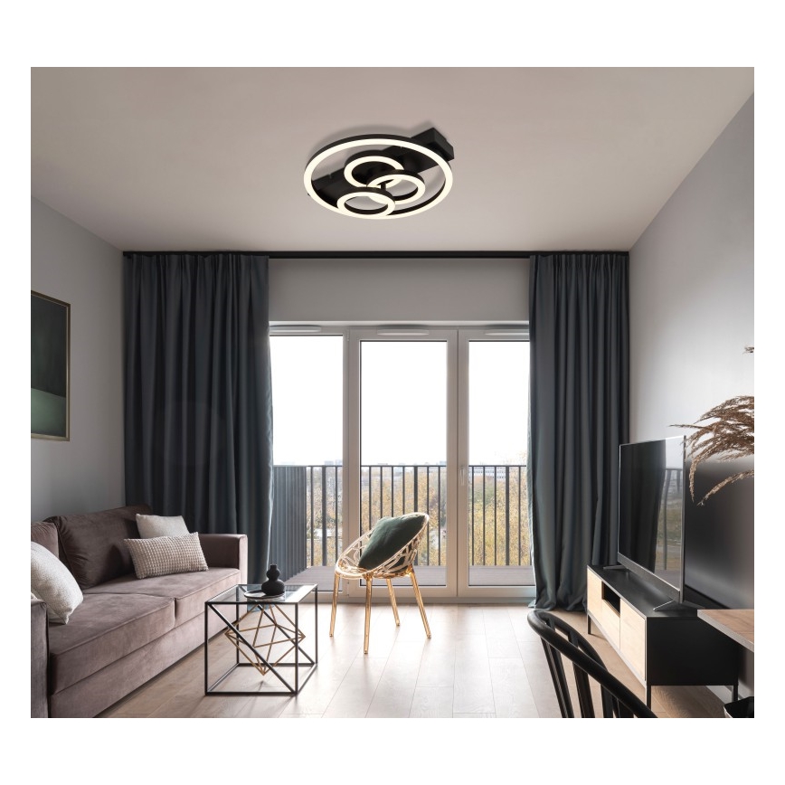 Globo - Plafonieră LED dimabilă, 40 W, 230 V, 2700-6500 K, Ø 35 x 33 cm, cu telecomandă