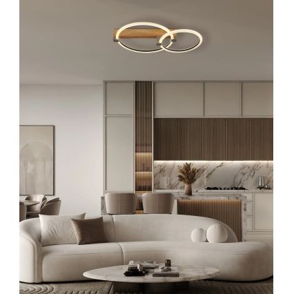 Globo - Lampă de tavan LED/24W/230V 3000K 58x38 cm bej