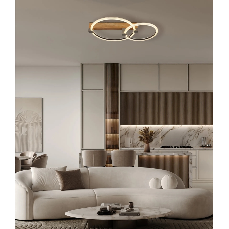 Globo - Lampă de tavan LED/24W/230V 3000K 58x38 cm bej