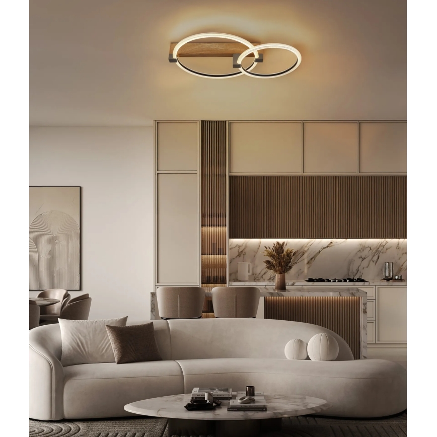 Globo - Lampă de tavan LED/24W/230V 3000K 58x38 cm bej