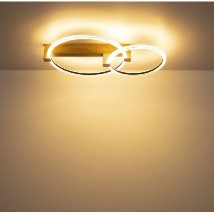Globo - Lampă de tavan LED/24W/230V 3000K 58x38 cm bej