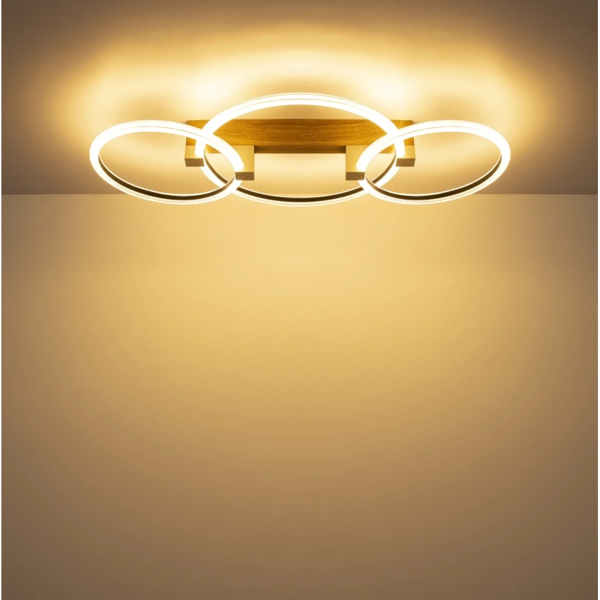 Globo - Plafonieră LED/40W/230V 3000K 76,1x38 cm maro