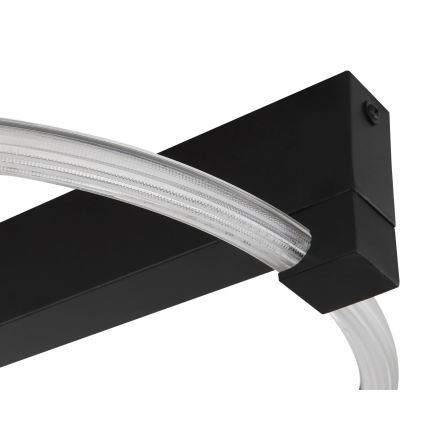 Globo - Plafonieră LED, 15W, 230V, lumină caldă 3000K, 41,4x38 cm, neagră