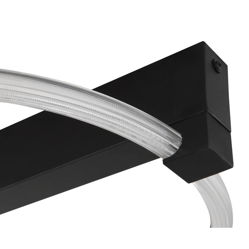 Globo - Plafonieră LED, 15W, 230V, lumină caldă 3000K, 41,4x38 cm, neagră