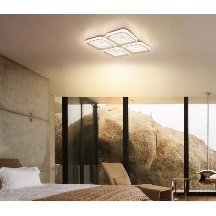 Globo - Plafonieră LED reglabilă LED/55W/230V 2700-6000K 54x54 cm + telecomandă