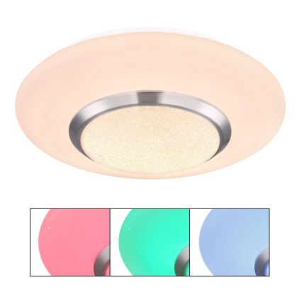 Globo - Lampă de tavan LED RGBW, reglabilă în intensitate, LED/18W/230V, 3000K, Ø 34 cm