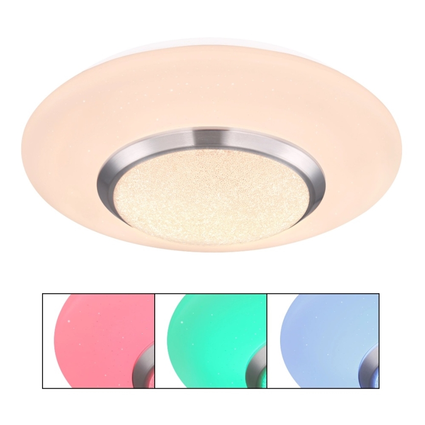 Globo - Lampă de tavan LED RGBW, reglabilă în intensitate, LED/18W/230V, 3000K, Ø 34 cm