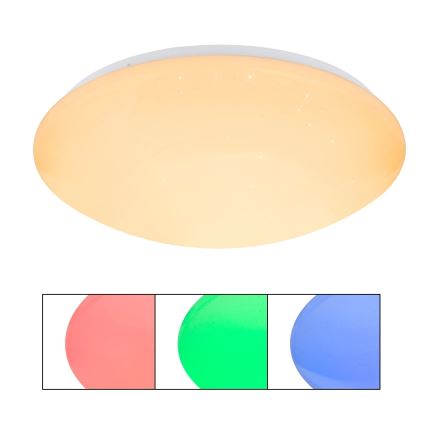 Globo - Lampă de tavan LED RGB reglabilă LED/24W/230V + LED/8W 2700-6500K Ø 41 cm + telecomandă