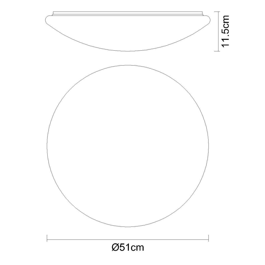 Globo - Lampă de tavan LED RGB dimabilă LED/48W/230V + LED/10W 2700-6500K Ø 50 cm + telecomandă