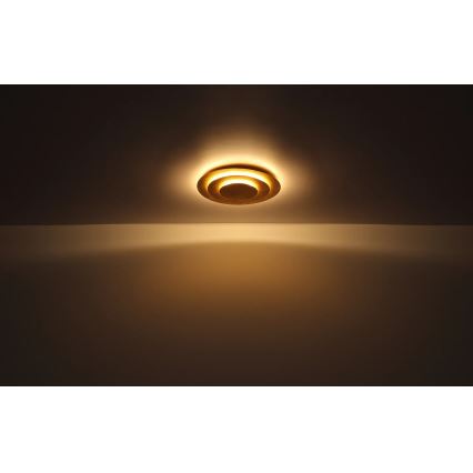 Globo - Plafonieră LED, 40W, 230V, 3000K (lumină caldă), Ø 49 cm, auriu
