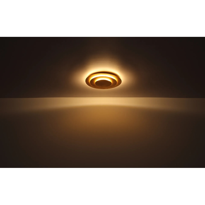 Globo - Plafonieră LED, 40W, 230V, 3000K (lumină caldă), Ø 49 cm, auriu