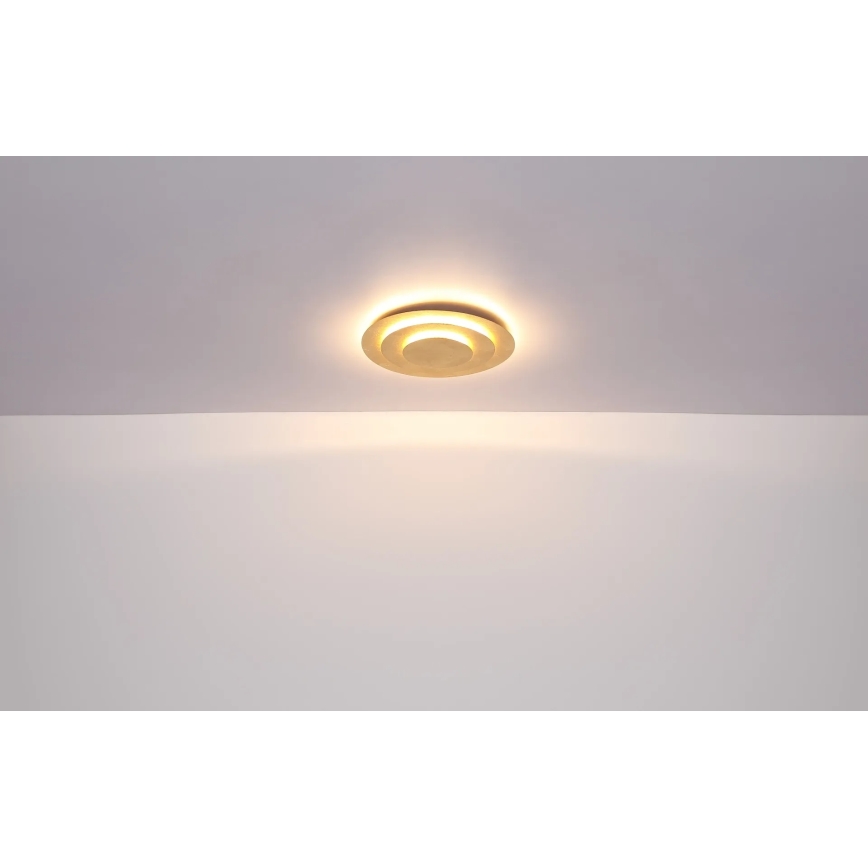 Globo - Plafonieră LED, 40W, 230V, 3000K (lumină caldă), Ø 49 cm, auriu