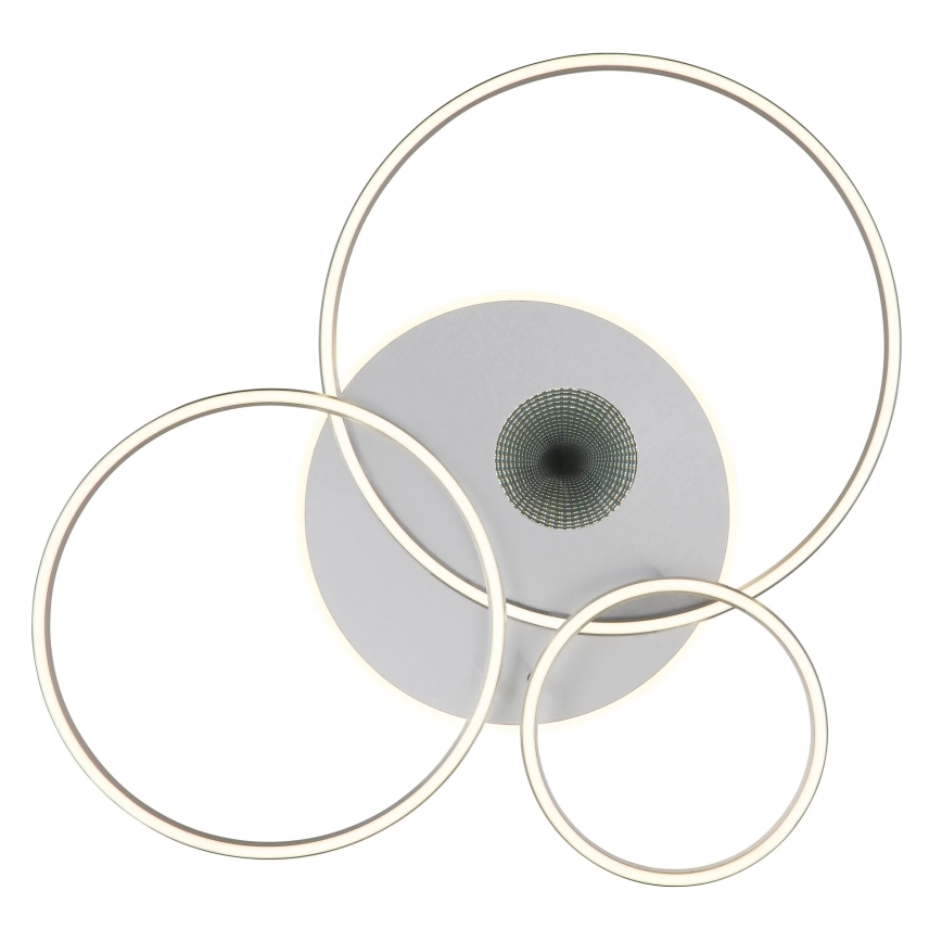 Globo - Plafonieră LED dimabilă LED/54W/230V 2700-6500K 90x70 cm culoare argintie + telecomandă