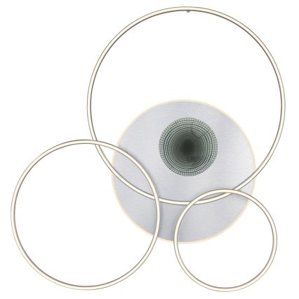 Globo - Plafonieră LED dimabilă, 70W, 230V, 2700-6500K, crom mat, cu telecomandă