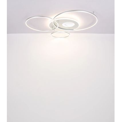 Globo - Plafonieră LED dimabilă LED/70W/230V 2700-6500K Wi-Fi Tuya crom mat + telecomandă