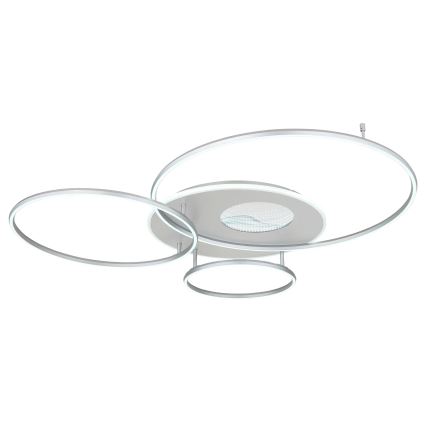 Globo - Plafonieră LED dimabilă LED/70W/230V 2700-6500K Wi-Fi Tuya crom mat + telecomandă