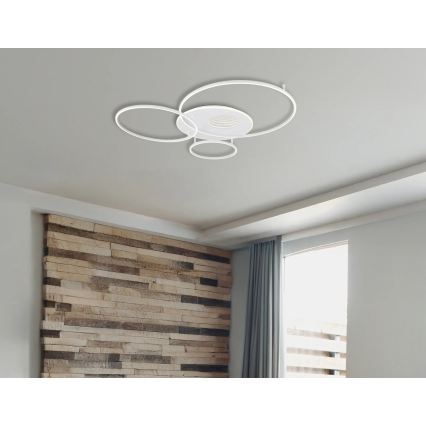Globo - Plafonieră LED dimabilă LED/70W/230V 2700-6500K 105x26,5 cm albă + telecomandă