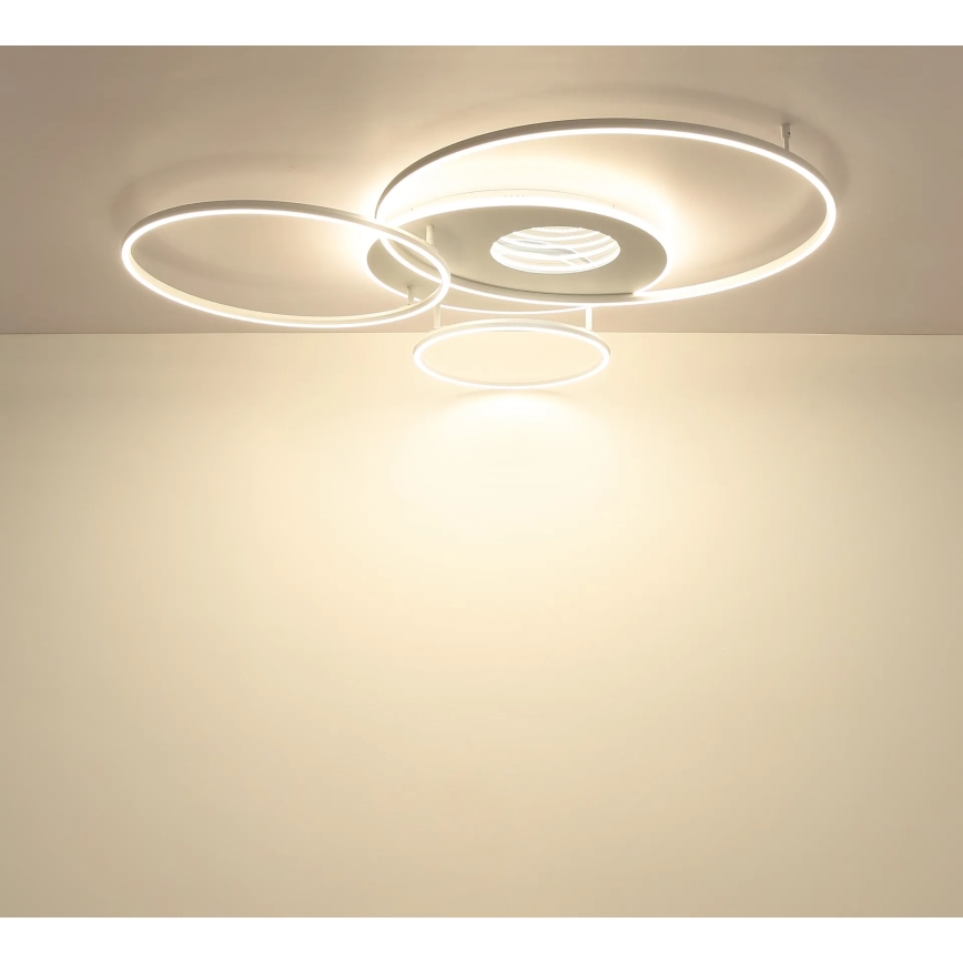 Globo - Plafonieră LED dimabilă LED/70W/230V 2700-6500K 105x26,5 cm albă + telecomandă