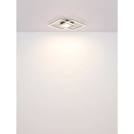 Globo - Plafonieră LED dimabilă LED/32W/230V 2700-6500K 42,6x42,6 cm neagră + telecomandă