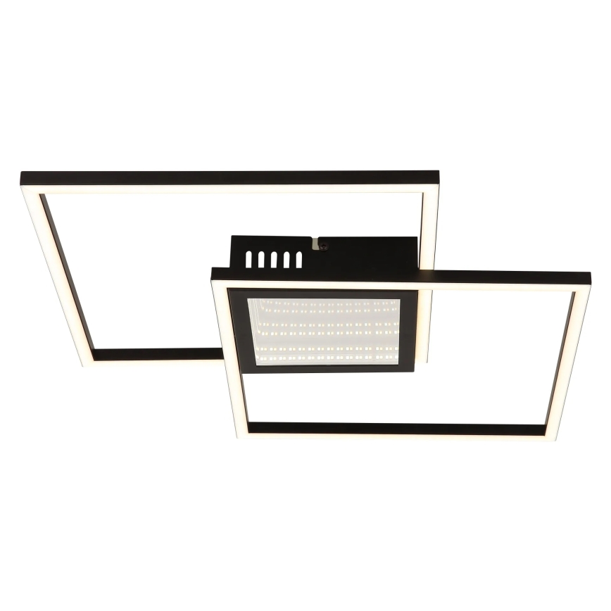 Globo - Plafonieră LED dimabilă LED/32W/230V 2700-6500K 42,6x42,6 cm neagră + telecomandă
