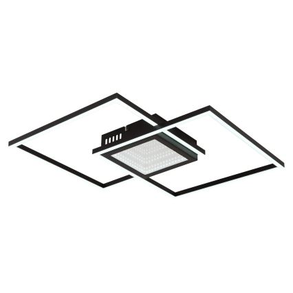 Globo - Plafonieră LED dimabilă LED/32W/230V 2700-6500K 42,6x42,6 cm neagră + telecomandă