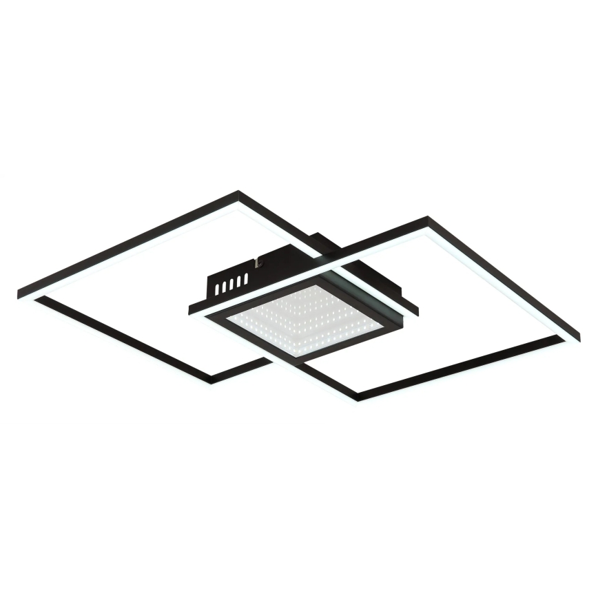 Globo - Plafonieră LED dimabilă LED/32W/230V 2700-6500K 42,6x42,6 cm neagră + telecomandă