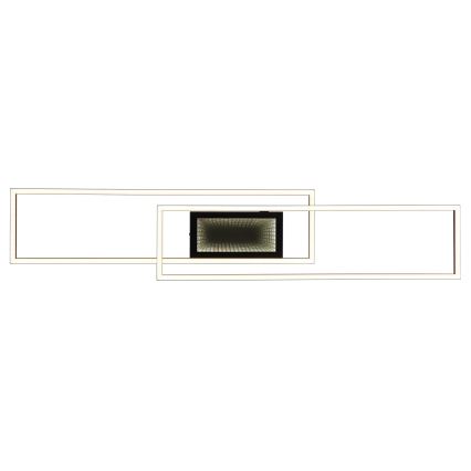 Globo - Plafonieră LED dimabilă LED/42W/230V 2700-6500K 19,6x96 cm neagră + telecomandă