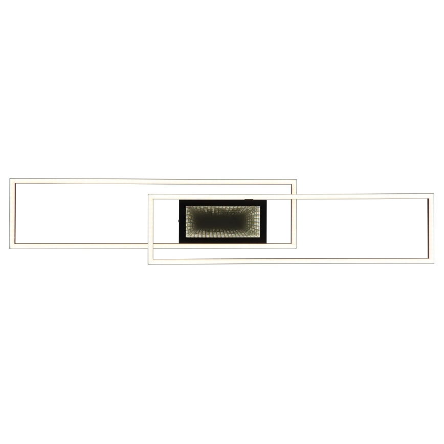 Globo - Plafonieră LED dimabilă LED/42W/230V 2700-6500K 19,6x96 cm neagră + telecomandă