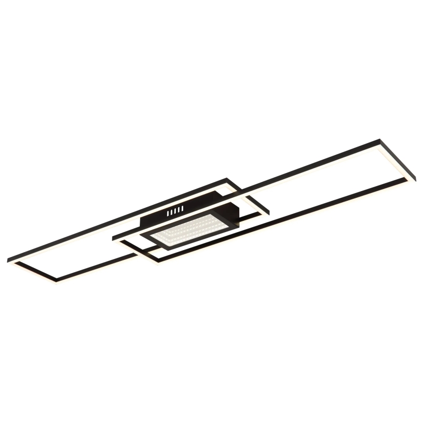 Globo - Plafonieră LED dimabilă LED/42W/230V 2700-6500K 19,6x96 cm neagră + telecomandă