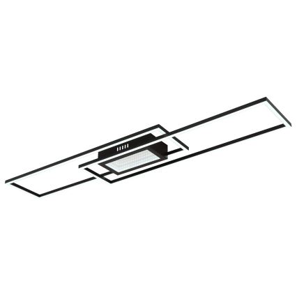 Globo - Plafonieră LED dimabilă LED/42W/230V 2700-6500K 19,6x96 cm neagră + telecomandă