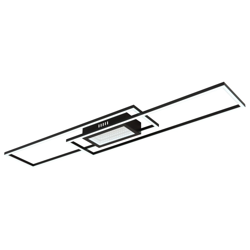 Globo - Plafonieră LED dimabilă LED/42W/230V 2700-6500K 19,6x96 cm neagră + telecomandă