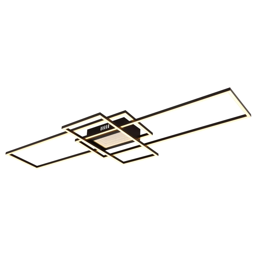 Globo - Plafonieră LED reglabilă LED/60W/230V 2700-6500K 42x110,8 cm neagră + telecomandă