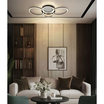 Globo - Plafonieră LED, 40W/230V, 4000K, 72x52 cm, neagră