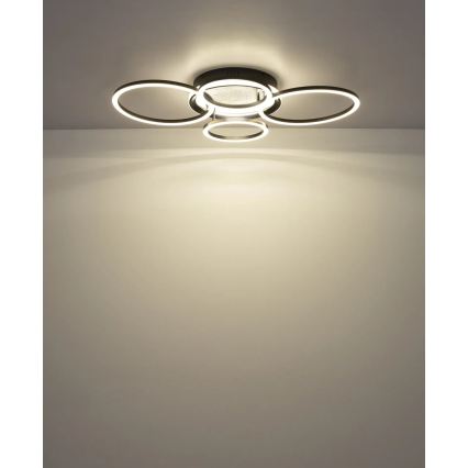 Globo - Plafonieră LED, 40W/230V, 4000K, 72x52 cm, neagră
