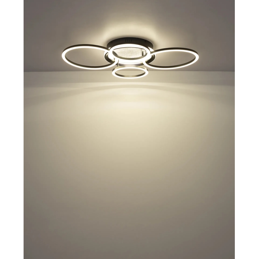 Globo - Plafonieră LED, 40W/230V, 4000K, 72x52 cm, neagră