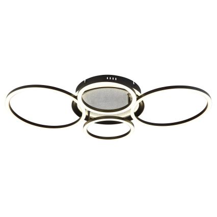 Globo - Plafonieră LED, 40W/230V, 4000K, 72x52 cm, neagră