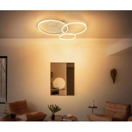 Globo - Plafonieră LED 40W/230V 3000K 78x60 cm bej