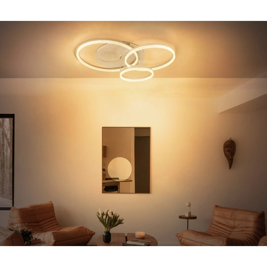 Globo - Plafonieră LED 40W/230V 3000K 78x60 cm bej