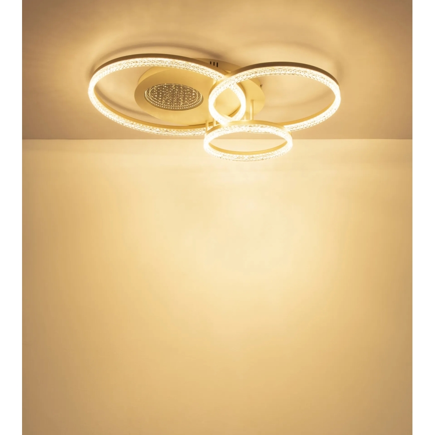 Globo - Plafonieră LED 40W/230V 3000K 78x60 cm bej