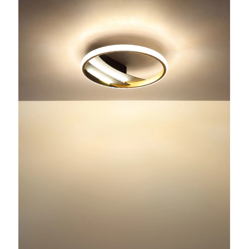 Globo - Plafonieră LED 12W/230V, 3000/4000/6000K, Ø 29,5 cm, aurie