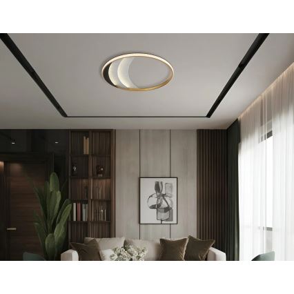 Globo - Plafonieră LED 40W/230V 3000/4000/6000K diam. 52 cm aurie