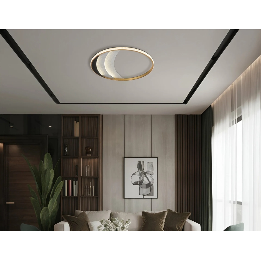 Globo - Plafonieră LED 40W/230V 3000/4000/6000K diam. 52 cm aurie