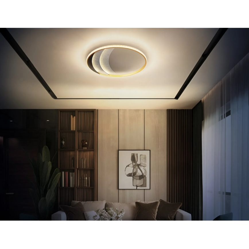 Globo - Plafonieră LED 40W/230V 3000/4000/6000K diam. 52 cm aurie